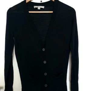 Ann Taylor LOFT black V-neck cardigan (XS)